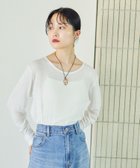 【レプシィム ローリーズファーム/LEPSIM LOWRYS FARM】のテンセル混クルー 人気、トレンドファッション・服の通販 founy(ファニー) ファッション Fashion レディースファッション Fashion for Women おすすめ Recommended / Our Picks インナー Innerwear キャミワンピース Cami Dress, Slip Dress ジャケット Jacket, Outerwear スウェット / スエット Sweatshirt, Sweatwear ベーシック Basic, Essential thumbnail オフホワイト05|ID: prp329100004733069 ipo3291000000034284581