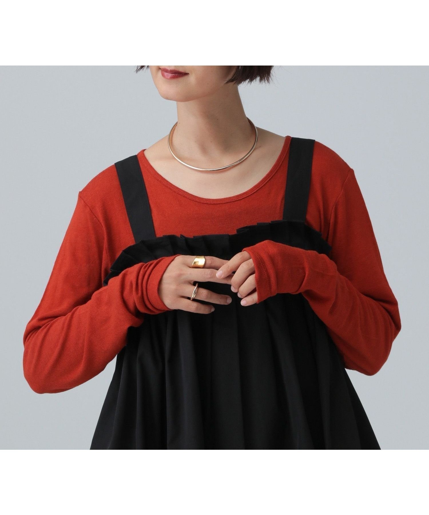 【レプシィム ローリーズファーム/LEPSIM LOWRYS FARM】のテンセル混クルー インテリア・キッズ・メンズ・レディースファッション・服の通販 founy(ファニー)  ファッション Fashion レディースファッション Fashion for Women おすすめ Recommended / Our Picks インナー Innerwear キャミワンピース Cami Dress, Slip Dress ジャケット Jacket, Outerwear スウェット / スエット Sweatshirt, Sweatwear ベーシック Basic, Essential レッド35|ID: prp329100004733069 ipo3291000000034284585