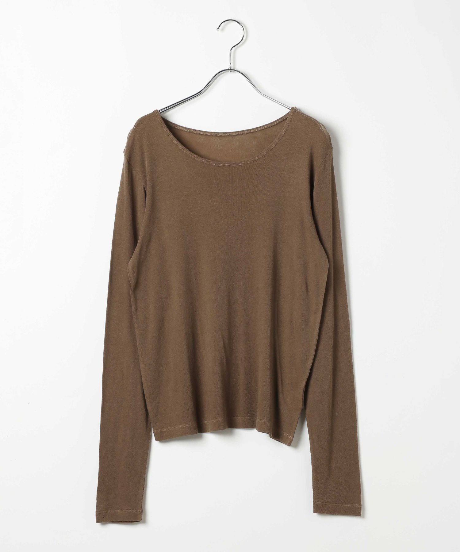 【レプシィム ローリーズファーム/LEPSIM LOWRYS FARM】のテンセル混クルー インテリア・キッズ・メンズ・レディースファッション・服の通販 founy(ファニー) 　ファッション　Fashion　レディースファッション　Fashion for Women　おすすめ　Recommended / Our Picks　インナー　Innerwear　キャミワンピース　Cami Dress, Slip Dress　ジャケット　Jacket, Outerwear　スウェット / スエット　Sweatshirt, Sweatwear　ベーシック　Basic, Essential　ブラウン58|ID: prp329100004733069 ipo3291000000034669871