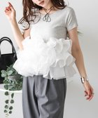 【ラジュール/Lajour】のボリュームフリルトップス 人気、トレンドファッション・服の通販 founy(ファニー) ファッション Fashion レディースファッション Fashion for Women トップス・カットソー Cut & Sew Tops オーガンジー Organza Fabric カットソー Cut and Sewn Top ドッキング Docking, Mixed Material フリル Frill, Ruffle ペプラム Peplum, Flared Hem エレガント 上品 Elegant thumbnail オートミール|ID: prp329100004733075 ipo3291000000034590366