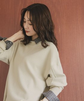 【グローバルワーク/GLOBAL WORK】 スウェットライククループルオーバー/571350人気、トレンドファッション・服の通販 founy(ファニー) ファッション Fashion レディースファッション Fashion for Women トップス・カットソー Cut & Sew Tops レディースパーカー・カジュアルフーディー Casual Hoodies & Sweatshirts カジュアルプルオーバー・ニットトップス Pullovers & Knit Tops / Casual Pullovers スウェット・クルーネックトップス Sweatshirts & Crewnecks / Relaxed Fit Sweat Tops ジャカード/ジャガード Jacquard, Woven Pattern ダブル Double, Double-Breasted トレンド Trend, Trending Now |ID:prp329100004733080