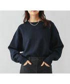 【グローバルワーク/GLOBAL WORK】のスウェットライククループルオーバー/571350 人気、トレンドファッション・服の通販 founy(ファニー) ファッション Fashion レディースファッション Fashion for Women トップス・カットソー Cut & Sew Tops レディースパーカー・カジュアルフーディー Casual Hoodies & Sweatshirts カジュアルプルオーバー・ニットトップス Pullovers & Knit Tops / Casual Pullovers スウェット・クルーネックトップス Sweatshirts & Crewnecks / Relaxed Fit Sweat Tops ジャカード/ジャガード Jacquard, Woven Pattern ダブル Double, Double-Breasted トレンド Trend, Trending Now thumbnail ネイビー88|ID: prp329100004733080 ipo3291000000034189727