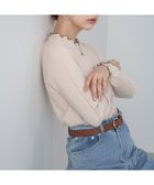 【バブ ブージュルード/Bab Bou Jeloud】の【選べるデザイン】ウェーブメローリブカットソー IVORY|ID: prp329100004733087 ipo3291000000034772094