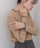 【バブ ブージュルード/Bab Bou Jeloud】の【選べるデザイン】ウェーブメローリブカットソー BEIGE|ID: prp329100004733087 ipo3291000000034772097