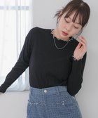 【バブ ブージュルード/Bab Bou Jeloud】の【選べるデザイン】ウェーブメローリブカットソー BLACK|ID: prp329100004733087 ipo3291000000034772101