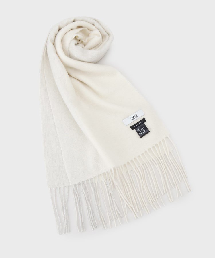 【タケオキクチ/TAKEO KIKUCHI / MEN】の【カシミヤ100%】パネル カシミヤマフラー インテリア・キッズ・メンズ・レディースファッション・服の通販 founy(ファニー) ファッション Fashion メンズファッション Fashion for Men ギフト プレゼント Gift / Present グラデーション Gradient, Ombre シンプル Simple, Minimal スペシャル Special, Limited Edition スマート Smart, Elegant ボックス Boxy, Box Shape マフラー Scarf, Muffler 冬 Winter / This Winter 無地 Plain, Solid Color 防寒 Cold Protection, Winter-Ready オフホワイト|ID: prp329100004733091 ipo3291000000034671287
