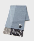 【タケオキクチ/TAKEO KIKUCHI / MEN】の【カシミヤ100%】パネル カシミヤマフラー ブルー|ID: prp329100004733091 ipo3291000000034671299