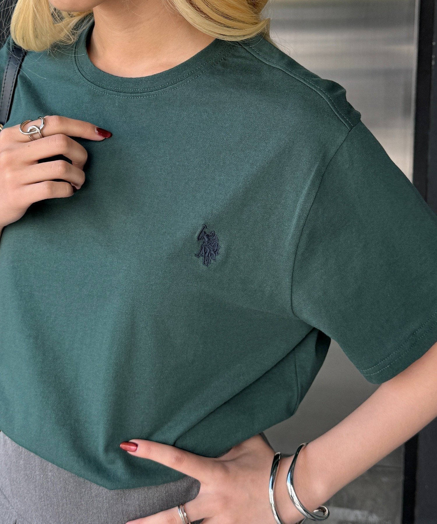 【セットアップセブン/SETUP7】のU.S. POLO ASSN./【別注】ワンポイントポニー刺繍Tシャツ ユニセックス ポロ 25SS インテリア・キッズ・メンズ・レディースファッション・服の通販 founy(ファニー) 　ファッション　Fashion　レディースファッション　Fashion for Women　トップス・カットソー　Cut & Sew Tops　シャツ・ブラウス・オフィスカジュアル　Elegant Blouses & Button-Ups　ロングTシャツ・Tシャツ　Longline T-Shirts & Tees　厚底　Platform Shoes　カーゴパンツ　Cargo Pants, Utility Pants　スニーカー　Sneakers, Trainers　スポーツ　Sports, Activewear　ダウン　Down, Puffer　デニム　Denim, Jeans Material　トレンド　Trend, Trending Now　定番　Standard, Basic Item　人気　Popular, Best Seller　ベーシック　Basic, Essential　別注　Limited Edition, Custom Order　半袖　Short Sleeve, Half Sleeve　ムートン　Shearling, Mouton　ワイド　Wide, Wide Fit　ワンポイント　One Point, Statement Accent　再入荷　Restock / Back in Stock　夏　Summer　2025年　2025　2025春夏・S/S　Spring/Summer 2025 SS25　GRN|ID: prp329100004733141 ipo3291000000034774908