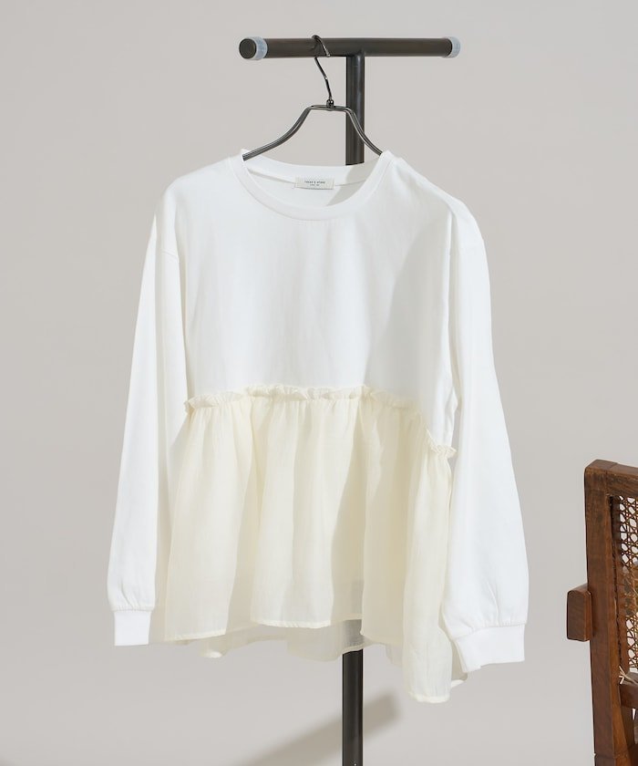 【フリークスストア/FREAK'S STORE】のドッキングロンT 限定展開 25AW 人気、トレンドファッション・服の通販 founy(ファニー) ファッション Fashion レディースファッション Fashion for Women トップス・カットソー Cut & Sew Tops ロングTシャツ・Tシャツ Longline T-Shirts & Tees 2025年 2025 2025-2026秋冬・A/W Autumn/Winter 2025–26 AW25–26 冬 Winter / This Winter カットソー Cut and Sewn Top ドッキング Docking, Mixed Material フレア Flare, Flared ミックス Mix, Mixed Style A/W・秋冬 Autumn/Winter other-1|ID: prp329100004733196 ipo3291000000034561635