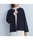 【ユナイテッドアローズ/UNITED ARROWS】のFOXブレンド セッケツ ノーカラー ニット カーディガン NAVY|ID: prp329100004733222 ipo3291000000034259569