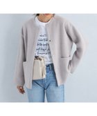 【ユナイテッドアローズ/UNITED ARROWS】のFOXブレンド セッケツ ノーカラー ニット カーディガン LT.GRAY|ID: prp329100004733222 ipo3291000000034259572