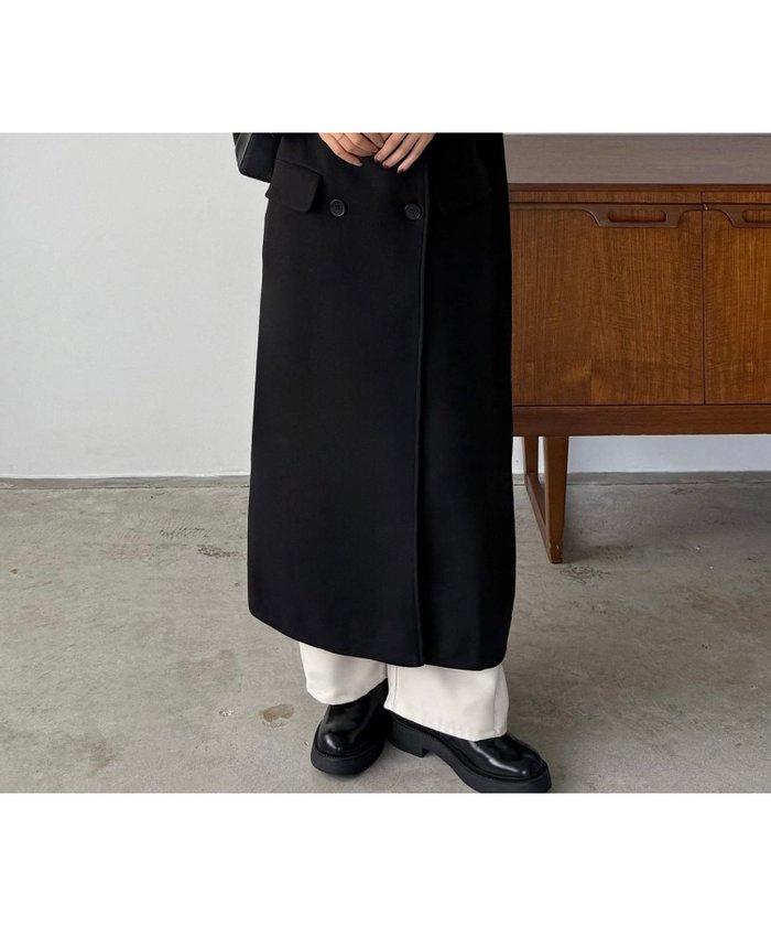 【ジュノア/JUNOAH】のcallautia ダブルボタンロングチェスターコート インテリア・キッズ・メンズ・レディースファッション・服の通販 founy(ファニー) https://founy.com/ ファッション Fashion レディースファッション Fashion for Women アウター Coat / Outerwear Collection コート・ロングコート・ピーコート Long Coats, Peacoats & More チェスターコート・ロング丈アウター Chester Coats / Chesterfield Long Coats |ID: prp329100004733249 ipo3291000000034499237