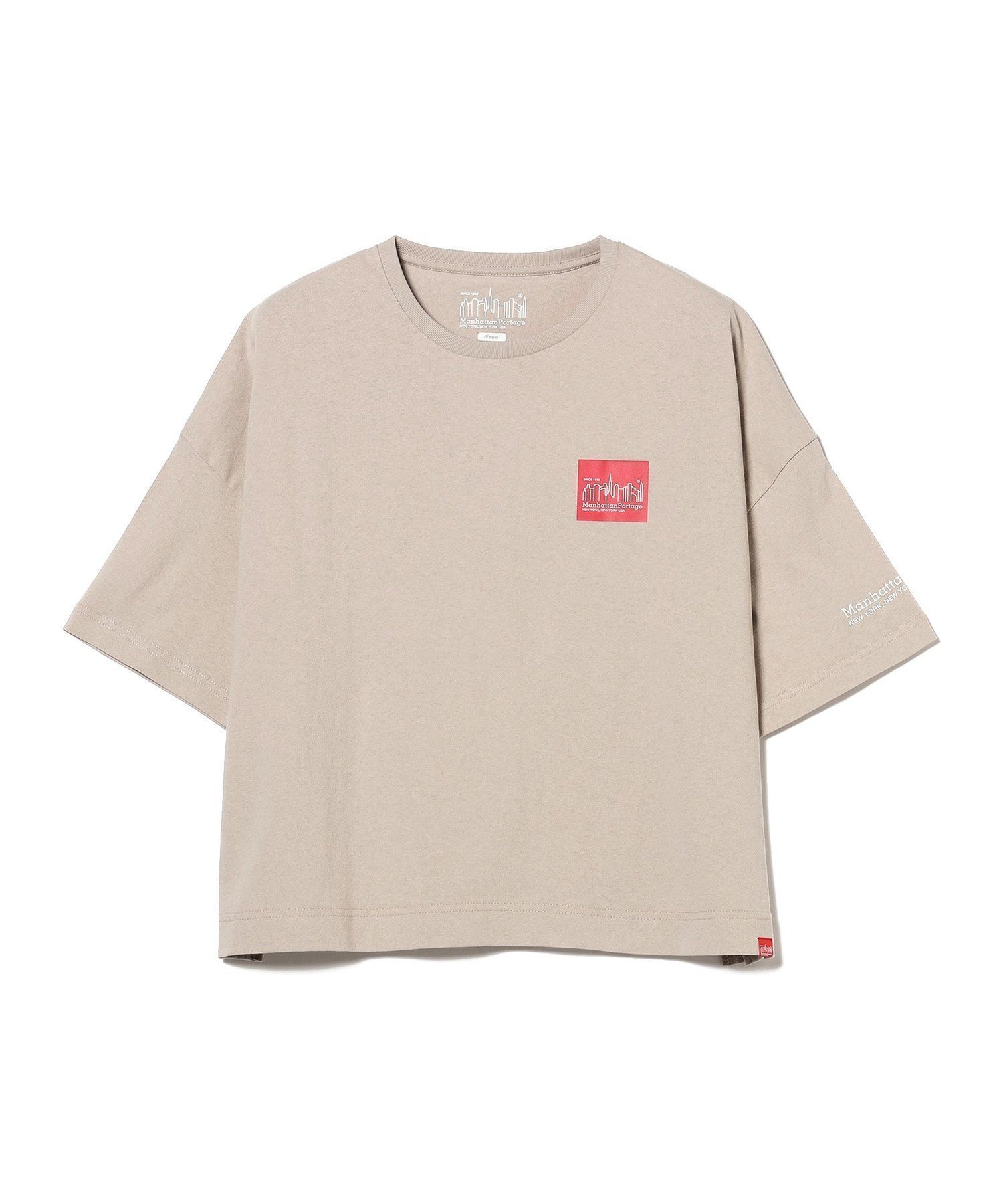 【ビーミングライフストアバイビームス/B:MING LIFE STORE by BEAMS】の【10/2新規値下げ】Manhattan Portage / ショートスリーブ プリント Tシャツ 25AW 秋まで使える インテリア・キッズ・メンズ・レディースファッション・服の通販 founy(ファニー) 　ファッション　Fashion　レディースファッション　Fashion for Women　トップス・カットソー　Cut & Sew Tops　シャツ・ブラウス・オフィスカジュアル　Elegant Blouses & Button-Ups　ロングTシャツ・Tシャツ　Longline T-Shirts & Tees　キャップ&ハット　Hats & Caps　秋　Autumn　ショート　Short, Short Length　スリーブ　Sleeve, Long Sleeve / Short Sleeve　ニューヨーク　New York, NYC Style　プリント　Print, Printed Pattern　ベーシック　Basic, Essential　ボックス　Boxy, Box Shape　再入荷　Restock / Back in Stock　おすすめ　Recommended / Our Picks　2025年　2025　2025-2026秋冬・A/W　Autumn/Winter 2025–26 AW25–26　GREIGE|ID: prp329100004733259 ipo3291000000034191440