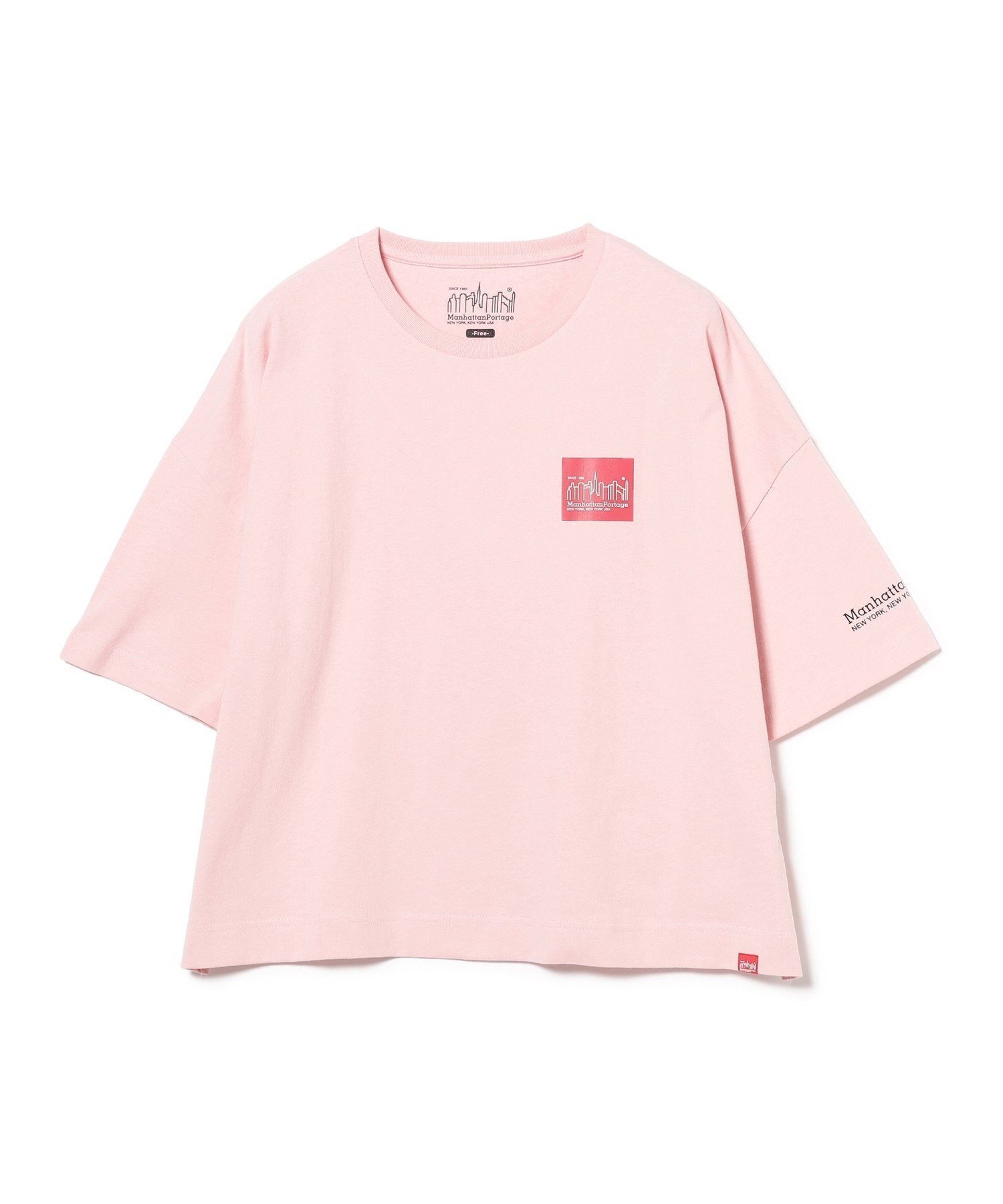 【ビーミングライフストアバイビームス/B:MING LIFE STORE by BEAMS】の【10/2新規値下げ】Manhattan Portage / ショートスリーブ プリント Tシャツ 25AW 秋まで使える インテリア・キッズ・メンズ・レディースファッション・服の通販 founy(ファニー) 　ファッション　Fashion　レディースファッション　Fashion for Women　トップス・カットソー　Cut & Sew Tops　シャツ・ブラウス・オフィスカジュアル　Elegant Blouses & Button-Ups　ロングTシャツ・Tシャツ　Longline T-Shirts & Tees　キャップ&ハット　Hats & Caps　秋　Autumn　ショート　Short, Short Length　スリーブ　Sleeve, Long Sleeve / Short Sleeve　ニューヨーク　New York, NYC Style　プリント　Print, Printed Pattern　ベーシック　Basic, Essential　ボックス　Boxy, Box Shape　再入荷　Restock / Back in Stock　おすすめ　Recommended / Our Picks　2025年　2025　2025-2026秋冬・A/W　Autumn/Winter 2025–26 AW25–26　L.PINK|ID: prp329100004733259 ipo3291000000034191444