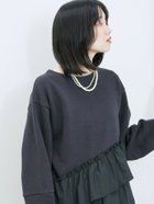 【サマンサモスモス/Samansa Mos2】のペプラムドッキングプルオーバー 人気、トレンドファッション・服の通販 founy(ファニー) ファッション Fashion レディースファッション Fashion for Women トップス・カットソー Cut & Sew Tops カジュアルプルオーバー・ニットトップス Pullovers & Knit Tops / Casual Pullovers おすすめ Recommended / Our Picks ペプラム Peplum, Flared Hem thumbnail ブラック|ID: prp329100004733273 ipo3291000000034570314