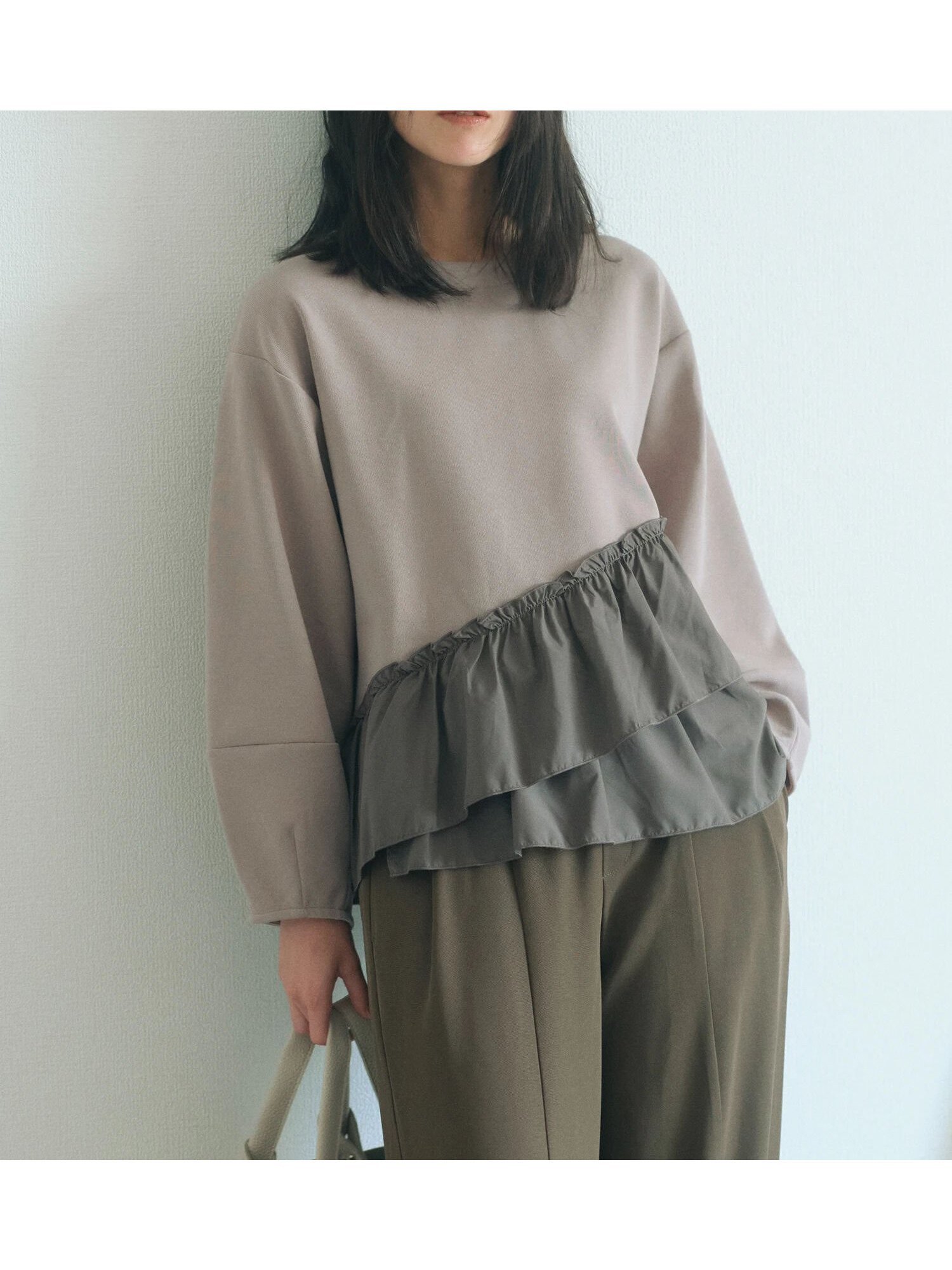 【サマンサモスモス/Samansa Mos2】のペプラムドッキングプルオーバー インテリア・キッズ・メンズ・レディースファッション・服の通販 founy(ファニー) ファッション Fashion レディースファッション Fashion for Women トップス・カットソー Cut & Sew Tops カジュアルプルオーバー・ニットトップス Pullovers & Knit Tops / Casual Pullovers おすすめ Recommended / Our Picks ペプラム Peplum, Flared Hem ベージュ|ID: prp329100004733273 ipo3291000000034570316