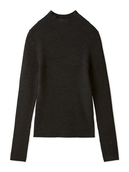 【フレイ アイディー/FRAY I.D】のウールアクリルセミシアーリブニット インテリア・キッズ・メンズ・レディースファッション・服の通販 founy(ファニー) 　ファッション　Fashion　レディースファッション　Fashion for Women　トップス・カットソー　Cut & Sew Tops　ニット　Knit Tops & Sweaters　アクリル　Acrylic Material　シンプル　Simple, Minimal　スマート　Smart, Elegant　トレンド　Trend, Trending Now　ハイネック　High Neck, Mock Neck　リュクス　Luxury, Elegant, High-End, Chic　エレガント 上品　Elegant　CGRY[007]|ID: prp329100004733314 ipo3291000000034191996
