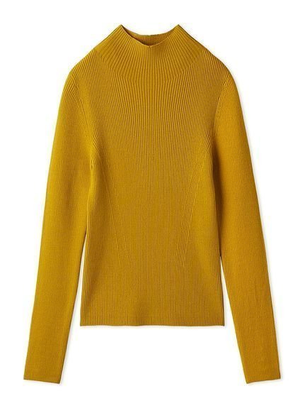 【フレイ アイディー/FRAY I.D】のウールアクリルセミシアーリブニット インテリア・キッズ・メンズ・レディースファッション・服の通販 founy(ファニー) 　ファッション　Fashion　レディースファッション　Fashion for Women　トップス・カットソー　Cut & Sew Tops　ニット　Knit Tops & Sweaters　アクリル　Acrylic Material　シンプル　Simple, Minimal　スマート　Smart, Elegant　トレンド　Trend, Trending Now　ハイネック　High Neck, Mock Neck　リュクス　Luxury, Elegant, High-End, Chic　エレガント 上品　Elegant　MST[039]|ID: prp329100004733314 ipo3291000000034191997