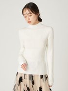 【フレイ アイディー/FRAY I.D】のウールアクリルセミシアーリブニット 人気、トレンドファッション・服の通販 founy(ファニー) ファッション Fashion レディースファッション Fashion for Women トップス・カットソー Cut & Sew Tops ニット Knit Tops & Sweaters アクリル Acrylic Material シンプル Simple, Minimal スマート Smart, Elegant トレンド Trend, Trending Now ハイネック High Neck, Mock Neck リュクス Luxury, Elegant, High-End, Chic エレガント 上品 Elegant thumbnail WHT[001]|ID: prp329100004733314 ipo3291000000034719983