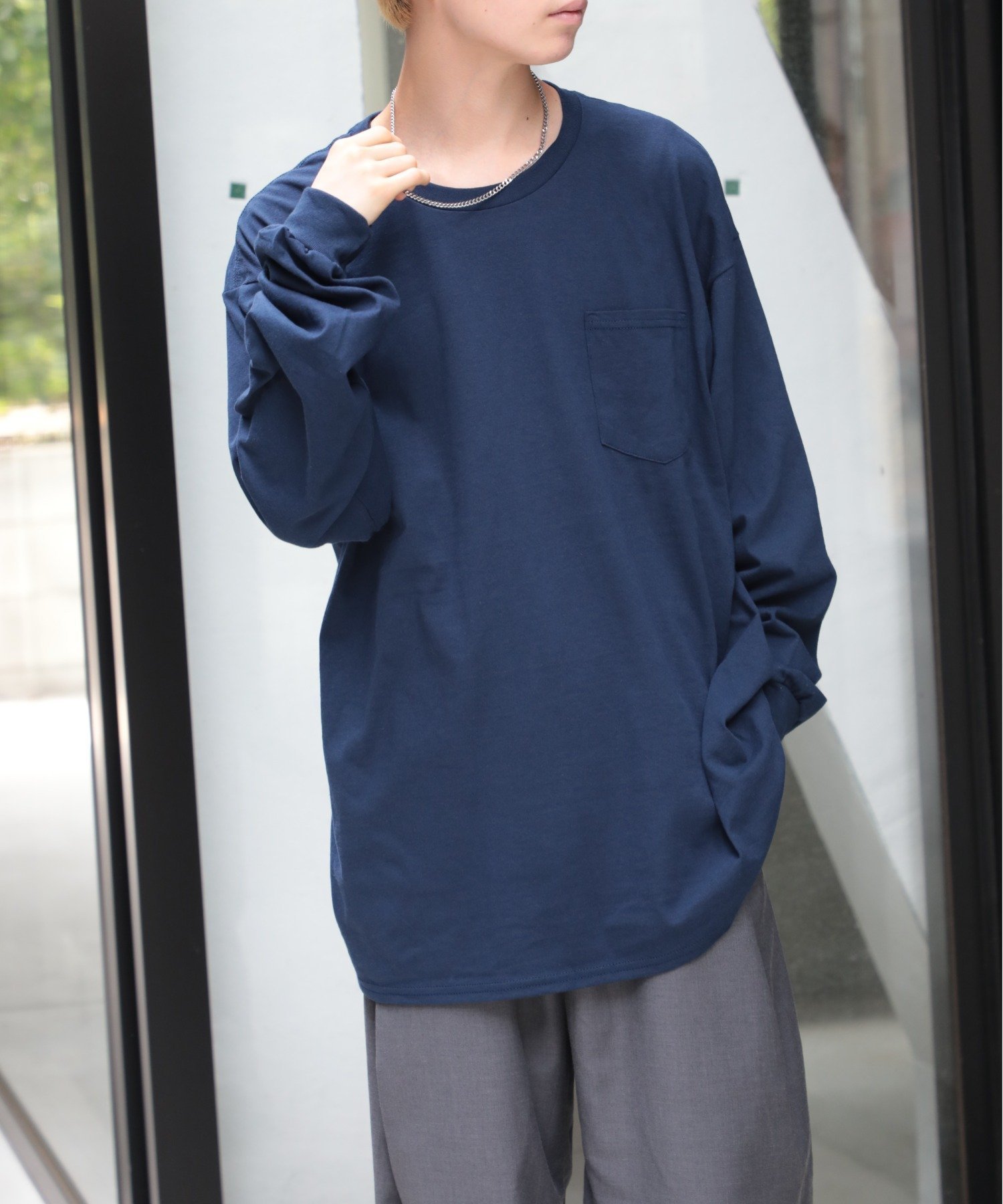 【セットアップセブン/SETUP7】のGILDAN/6.0 オンス ウルトラコットン胸ポケットロングスリーブポケットTシャツ6.0 オンス ウルトラコットン胸ポケットロングスリーブTシャツ 長袖 無地 ロンT ギルダン GL2410 インテリア・キッズ・メンズ・レディースファッション・服の通販 founy(ファニー) 　ファッション　Fashion　レディースファッション　Fashion for Women　トップス・カットソー　Cut & Sew Tops　シャツ・ブラウス・オフィスカジュアル　Elegant Blouses & Button-Ups　ロングTシャツ・Tシャツ　Longline T-Shirts & Tees　アメリカン　American Style　アンダー　Underwear Essentials　カットソー　Cut and Sewn Top　キャップ　Cap, Baseball Cap　シンプル　Simple, Minimal　スポーツ　Sports, Activewear　スリーブ　Sleeve, Long Sleeve / Short Sleeve　セットアップ　Set-Up, Coordinated Outfit　デニム　Denim, Jeans Material　人気　Popular, Best Seller　長袖　Long Sleeve, Full Sleeve　ハーフ　Half, Half-Length　ベーシック　Basic, Essential　ポケット　Pocket, Pocket Detail　無地　Plain, Solid Color　ラグジュアリー　Luxury, Elegant　ロング　Long, Long-Length　ワーク　Workwear, Utility Style　再入荷　Restock / Back in Stock　送料無料　Free Shipping　おすすめ　Recommended / Our Picks　NVY|ID: prp329100004733360 ipo3291000000034246384