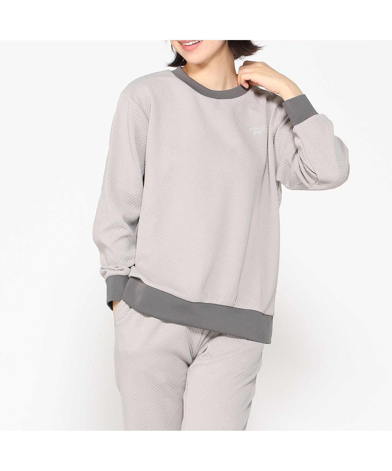 【ニッキー/nikki】のmarie claire sport/ジャガードクルートップス インテリア・キッズ・メンズ・レディースファッション・服の通販 founy(ファニー) 　ファッション　Fashion　レディースファッション　Fashion for Women　トップス・カットソー　Cut & Sew Tops　ストレッチ　Stretch, Stretchy Fabric　CGY|ID: prp329100004733380 ipo3291000000034247748