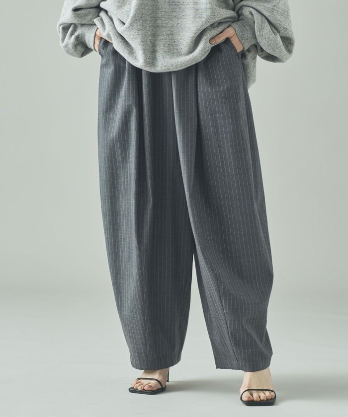【カレンソロジー/Curensology】のウールストレッチドロストパンツ インテリア・キッズ・メンズ・レディースファッション・服の通販 founy(ファニー) https://founy.com/ ファッション Fashion レディースファッション Fashion for Women パンツ Pants & Trousers エレガント 上品 Elegant ストライプ Stripe, Striped Pattern パターン Pattern, Design Print 人気 Popular, Best Seller 無地 Plain, Solid Color A/W・秋冬 Autumn/Winter |ID: prp329100004733397 ipo3291000000034619837