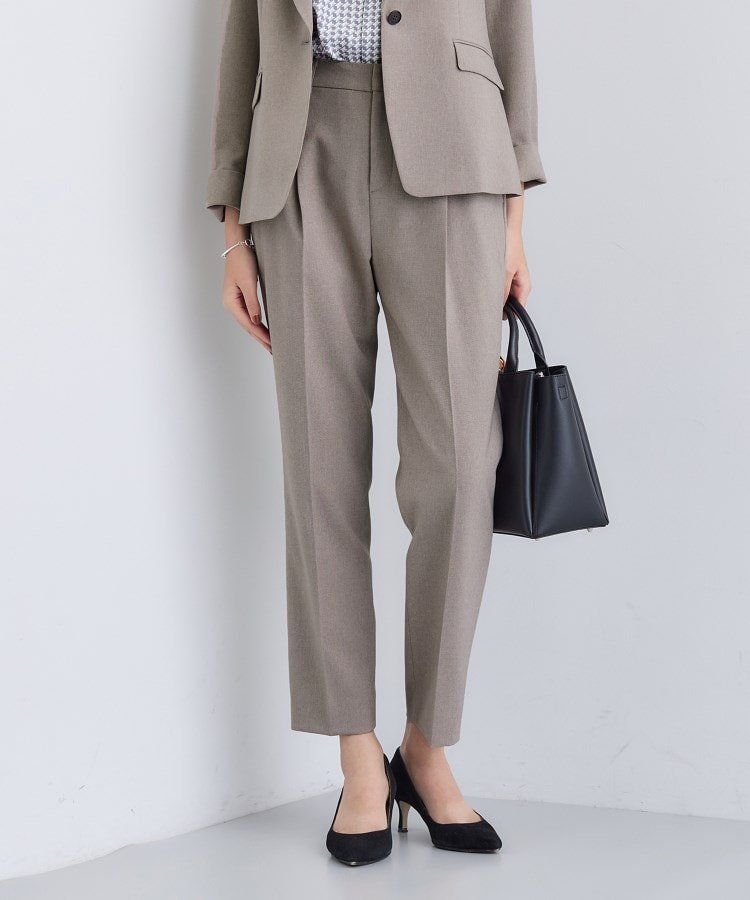 【インディヴィ/INDIVI】の【洗える/通勤/スーツ】メランジストレッチ テーパードパンツ インテリア・キッズ・メンズ・レディースファッション・服の通販 founy(ファニー) ファッション Fashion レディースファッション Fashion for Women パンツ Pants & Trousers スーツ Business Suits & Workwear スーツパンツ・ドレスパンツ Suit Pants / Office Trousers / Dress Pants 洗える Machine Washable ジャケット Jacket, Outerwear ストレッチ Stretch, Stretchy Fabric スマート Smart, Elegant スーツ Suit, Formalwear セットアップ Set-Up, Coordinated Outfit センター Center, Center Line 定番 Standard, Basic Item パターン Pattern, Design Print ポケット Pocket, Pocket Detail ワイド Wide, Wide Fit ビジネス 仕事 通勤 Business / Work / Commuting トープ|ID: prp329100004733400 ipo3291000000034517818