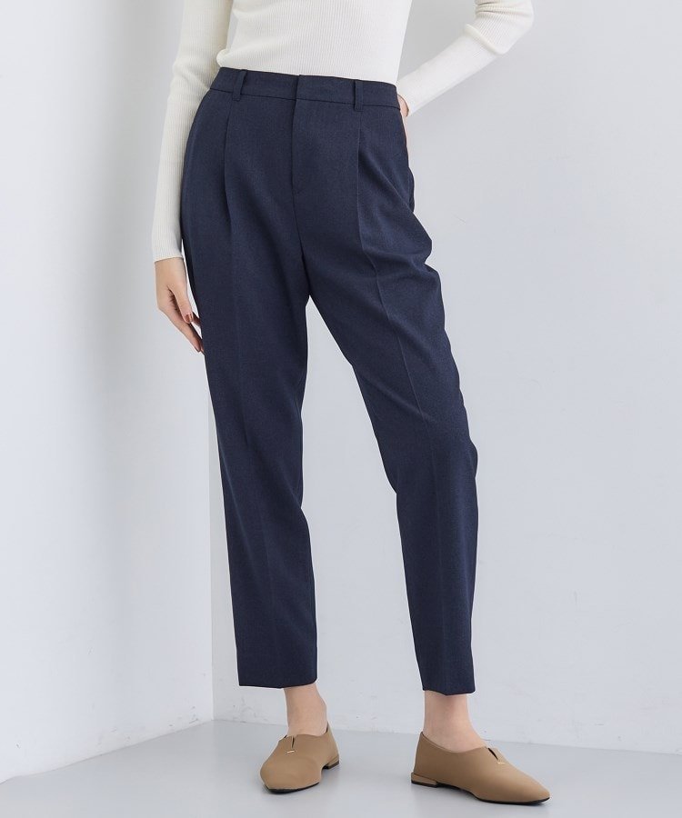 【インディヴィ/INDIVI】の【洗える/通勤/スーツ】メランジストレッチ テーパードパンツ インテリア・キッズ・メンズ・レディースファッション・服の通販 founy(ファニー) ファッション Fashion レディースファッション Fashion for Women パンツ Pants & Trousers スーツ Business Suits & Workwear スーツパンツ・ドレスパンツ Suit Pants / Office Trousers / Dress Pants 洗える Machine Washable ジャケット Jacket, Outerwear ストレッチ Stretch, Stretchy Fabric スマート Smart, Elegant スーツ Suit, Formalwear セットアップ Set-Up, Coordinated Outfit センター Center, Center Line 定番 Standard, Basic Item パターン Pattern, Design Print ポケット Pocket, Pocket Detail ワイド Wide, Wide Fit ビジネス 仕事 通勤 Business / Work / Commuting ネイビー|ID: prp329100004733400 ipo3291000000034517820