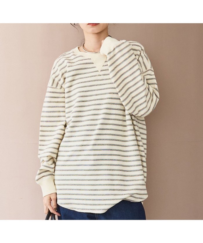 【コーエン/COEN】のカワリ天竺ロングスリーブTシャツ インテリア・キッズ・メンズ・レディースファッション・服の通販 founy(ファニー) https://founy.com/ ファッション Fashion レディースファッション Fashion for Women トップス・カットソー Cut & Sew Tops シャツ・ブラウス・オフィスカジュアル Elegant Blouses & Button-Ups ロングTシャツ・Tシャツ Longline T-Shirts & Tees カットソー Cut and Sewn Top スウェット / スエット Sweatshirt, Sweatwear スリーブ Sleeve, Long Sleeve / Short Sleeve デニム Denim, Jeans Material ロング Long, Long-Length |ID: prp329100004733435 ipo3291000000034823853