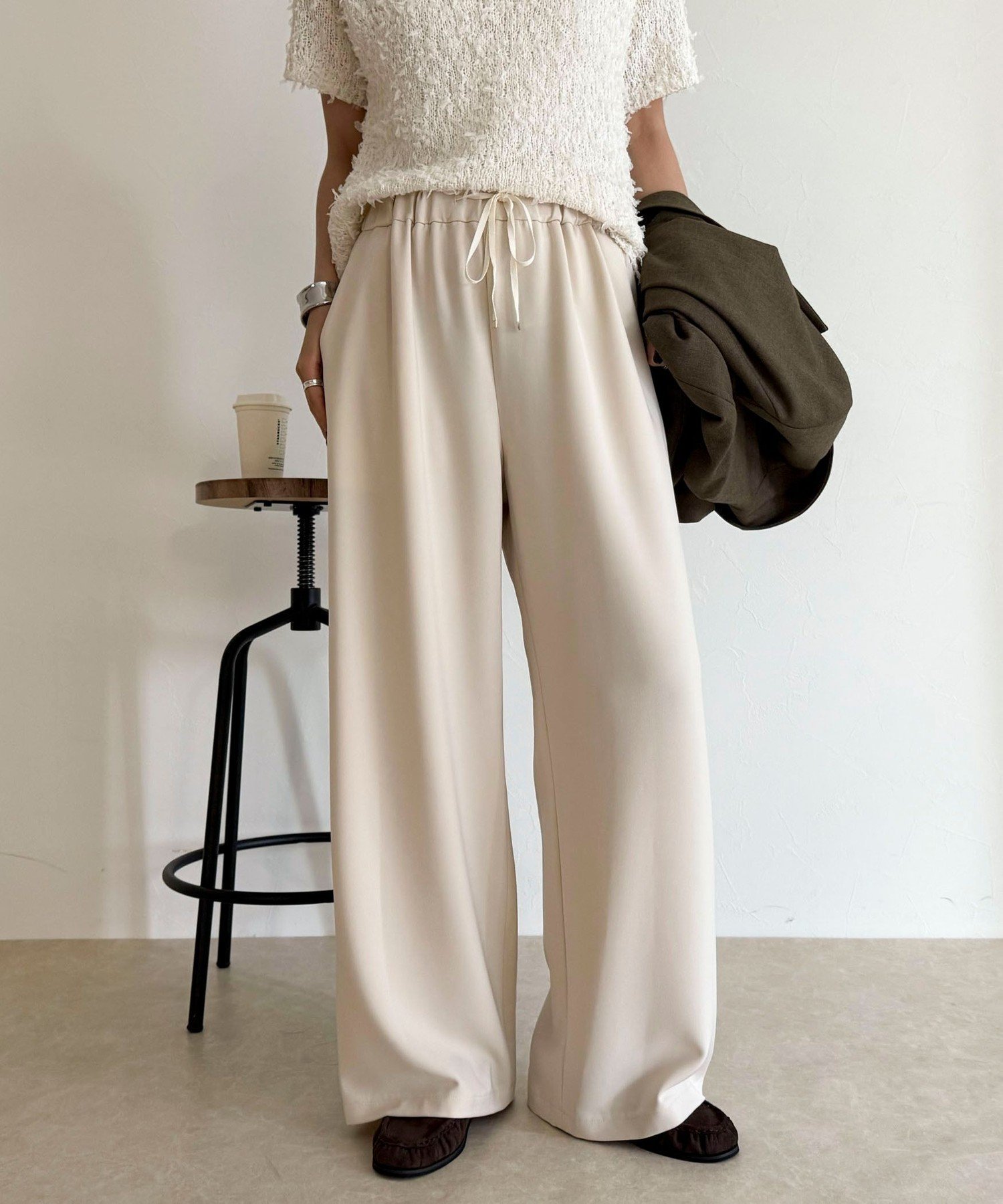 【フレディ&グロスター/FREDY&GLOSTER】の【リピーター続出!/高身長サイズあり】とろみWarmストレートイージーパンツ インテリア・キッズ・メンズ・レディースファッション・服の通販 founy(ファニー) 　ファッション　Fashion　レディースファッション　Fashion for Women　パンツ　Pants & Trousers　オケージョン　Occasion Wear　ストレート　Straight, Straight Cut　とろみ　Fluid, Flowy Fabric　バランス　Balance, Style Balance　フィット　Fit, Slim Fit　リラックス　Relax, Relaxed Fit　楽ちん　Easy Fit, Comfortable　ワイド　Wide, Wide Fit　A/W・秋冬　Autumn/Winter　おすすめ　Recommended / Our Picks　2025年　2025　2025-2026秋冬・A/W　Autumn/Winter 2025–26 AW25–26　アイボリー|ID: prp329100004733441 ipo3291000000034435567