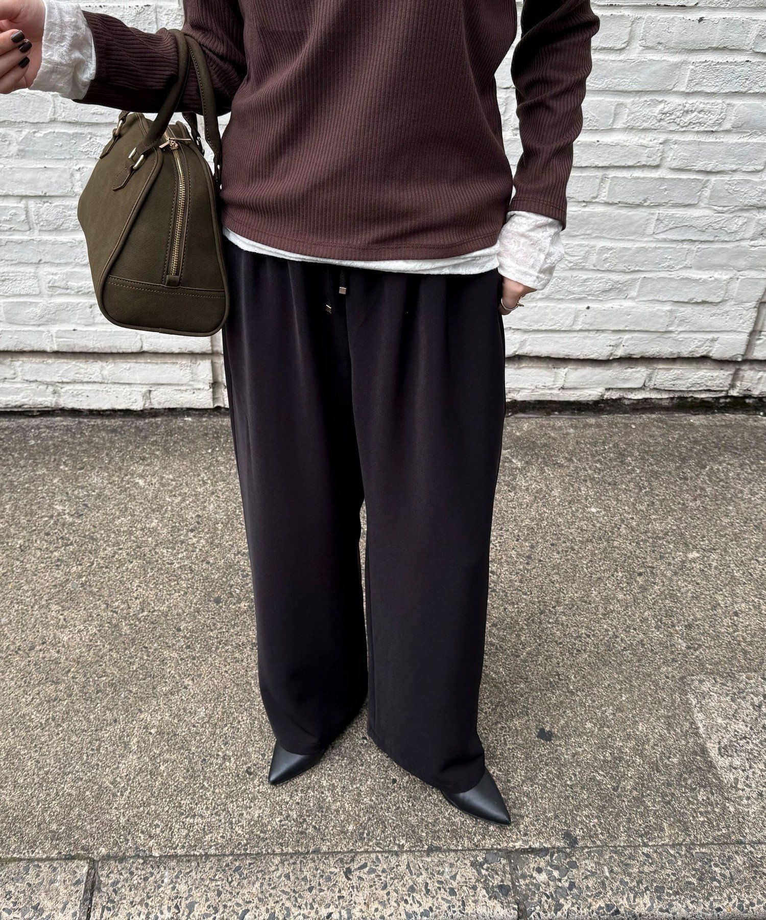 【フレディ&グロスター/FREDY&GLOSTER】の【リピーター続出!/高身長サイズあり】とろみWarmストレートイージーパンツ インテリア・キッズ・メンズ・レディースファッション・服の通販 founy(ファニー) 　ファッション　Fashion　レディースファッション　Fashion for Women　パンツ　Pants & Trousers　オケージョン　Occasion Wear　ストレート　Straight, Straight Cut　とろみ　Fluid, Flowy Fabric　バランス　Balance, Style Balance　フィット　Fit, Slim Fit　リラックス　Relax, Relaxed Fit　楽ちん　Easy Fit, Comfortable　ワイド　Wide, Wide Fit　A/W・秋冬　Autumn/Winter　おすすめ　Recommended / Our Picks　2025年　2025　2025-2026秋冬・A/W　Autumn/Winter 2025–26 AW25–26　ブラック|ID: prp329100004733441 ipo3291000000034435568