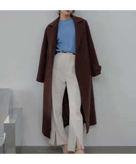 【アンデミュウ/Andemiu】のメルトンウールスタンドロングコート 人気、トレンドファッション・服の通販 founy(ファニー) ファッション Fashion レディースファッション Fashion for Women アウター Coat / Outerwear Collection コート・ロングコート・ピーコート Long Coats, Peacoats & More エレガント 上品 Elegant スタンド Stand Collar, Upright Stand チェスター Chester, Chester Coat メルトン Melton, Heavy Wool ロング Long, Long-Length |ID:prp329100004733450