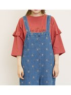 【サマンサモスモス/Samansa Mos2】の接触冷感 袖フリルロゴ刺繍Tシャツ オレンジ|ID: prp329100004733460 ipo3291000000034274933