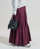 【フリークスストア/FREAK'S STORE】のタフタ プリーツティアードスカート 25AW ワインレッド|ID: prp329100004733483 ipo3291000000034620925