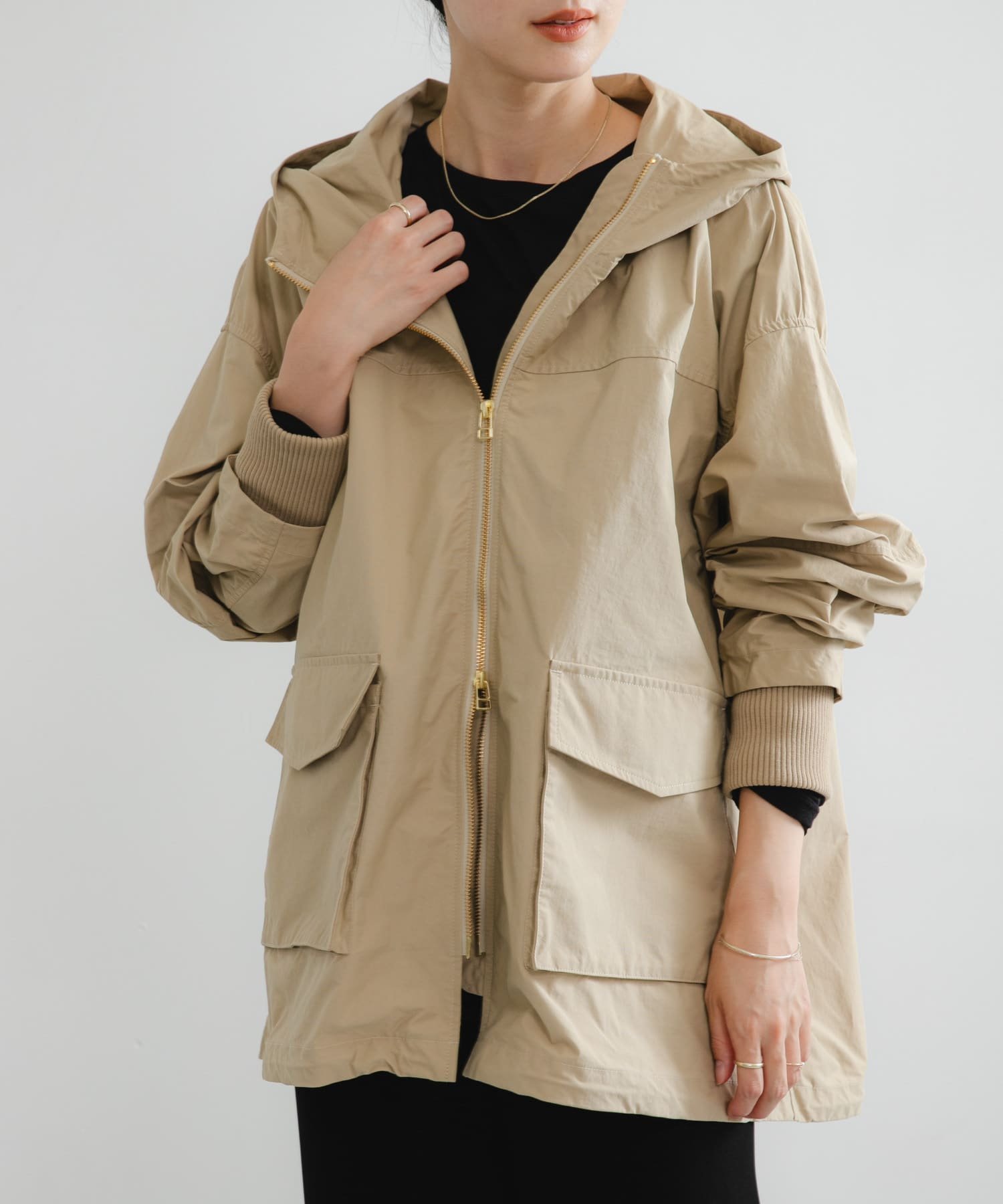 【アーバンリサーチ/URBAN RESEARCH】のコットンナイロンマウンテンパーカー インテリア・キッズ・メンズ・レディースファッション・服の通販 founy(ファニー) 　ファッション　Fashion　レディースファッション　Fashion for Women　トップス・カットソー　Cut & Sew Tops　レディースパーカー・カジュアルフーディー　Casual Hoodies & Sweatshirts　2025年　2025　2025-2026秋冬・A/W　Autumn/Winter 2025–26 AW25–26　冬　Winter / This Winter　ジップ　Zip, Zipper　パーカー　Hoodie, Parka　A/W・秋冬　Autumn/Winter　防寒　Cold Protection, Winter-Ready　BEIGE|ID: prp329100004733485 ipo3291000000034289766