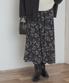 【アーバンリサーチ ドアーズ/URBAN RESEARCH DOORS】のベロアフラワープリントスカート 人気、トレンドファッション・服の通販 founy(ファニー) ファッション Fashion レディースファッション Fashion for Women スカート Skirts 2025年 2025 2025-2026秋冬・A/W Autumn/Winter 2025–26 AW25–26 冬 Winter / This Winter シンプル Simple, Minimal トレンド Trend, Trending Now フレア Flare, Flared プリント Print, Printed Pattern ベロア Velour, Soft Velvet ルーズ Loose, Oversized エレガント 上品 Elegant A/W・秋冬 Autumn/Winter |ID:prp329100004733521