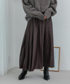 【アーバンリサーチ/URBAN RESEARCH】のチンツプリーツスカート ブラウン|ID: prp329100004733539 ipo3291000000035143106