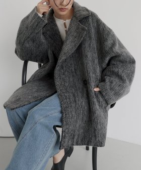 【ヘラム/hellam】のシャギーミドルコート 人気、トレンドファッション・服の通販 founy(ファニー) ファッション Fashion レディースファッション Fashion for Women アウター Coat / Outerwear Collection コート・ロングコート・ピーコート Long Coats, Peacoats & More |ID:prp329100004733541