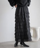 【ローリーズファーム/LOWRYS FARM】のフリルスカート ブラック|ID: prp329100004733556 ipo3291000000035151735