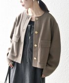 【シップス フォー ウィメン/SHIPS】のSHIPS any エア ニードル ポケット コンパクト ノーカラー ジャケット 人気、トレンドファッション・服の通販 founy(ファニー) ファッション Fashion レディースファッション Fashion for Women アウター Coat / Outerwear Collection レディースジャケット・軽アウター Jackets ノーカラージャケット / シンプル上品コーデ Collarless Jackets コンパクト Compact, Small Size 今季 This Season, Current Season ショート Short, Short Length ジャケット Jacket, Outerwear セットアップ Set-Up, Coordinated Outfit ダウン Down, Puffer パープル Purple, Violet フラップ Flap, Flap Pocket フロント Front, Front Design ポケット Pocket, Pocket Detail 冬 Winter / This Winter おすすめ Recommended / Our Picks エレガント 上品 Elegant ビジネス 仕事 通勤 Business / Work / Commuting 2025年 2025 2025-2026秋冬・A/W Autumn/Winter 2025–26 AW25–26 thumbnail ブラウン|ID: prp329100004733572 ipo3291000000034734323