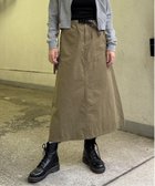 【エルビーシー/LBC】のコットンツイルワークベルトスカート カーキ|ID: prp329100004733582 ipo3291000000034466587