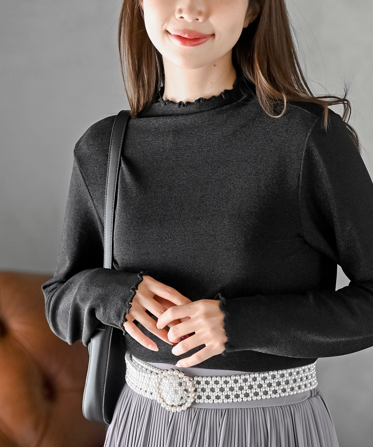 【アールピーエス/rps】のボトルネックラメカットソー インテリア・キッズ・メンズ・レディースファッション・服の通販 founy(ファニー) ファッション Fashion レディースファッション Fashion for Women トップス・カットソー Cut & Sew Tops カットソー・ベーシックTシャツ Cut-and-Sewn Tops / Stretch Tees & Basics インナー Innerwear コンパクト Compact, Small Size フェミニン Feminine, Girly ロング Long, Long-Length エレガント 上品 Elegant 再入荷 Restock / Back in Stock ブラック|ID: prp329100004733610 ipo3291000000034562937