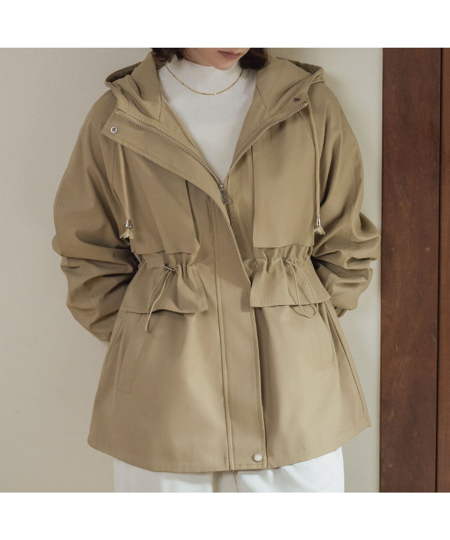 【ガール/GIRL】のドロスト マウンテンパーカー フードブルゾン インテリア・キッズ・メンズ・レディースファッション・服の通販 founy(ファニー) 　ファッション　Fashion　レディースファッション　Fashion for Women　アウター　Coat / Outerwear Collection　ブルゾンジャケット・スポーティアウター　Blouson Jackets　トップス・カットソー　Cut & Sew Tops　レディースパーカー・カジュアルフーディー　Casual Hoodies & Sweatshirts　パーカー　Hoodie, Parka　ブルゾン　Blouson, Bomber Jacket　再入荷　Restock / Back in Stock　BE|ID: prp329100004733691 ipo3291000000034194416
