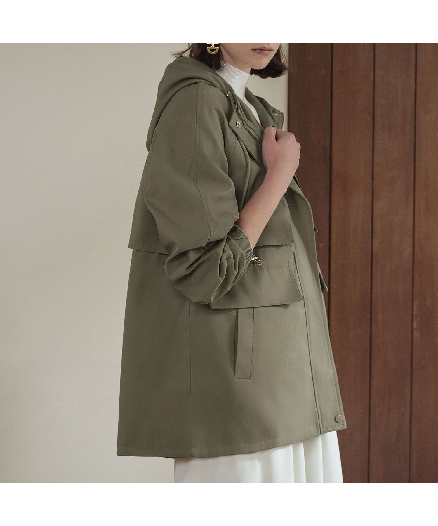 【ガール/GIRL】のドロスト マウンテンパーカー フードブルゾン インテリア・キッズ・メンズ・レディースファッション・服の通販 founy(ファニー) 　ファッション　Fashion　レディースファッション　Fashion for Women　アウター　Coat / Outerwear Collection　ブルゾンジャケット・スポーティアウター　Blouson Jackets　トップス・カットソー　Cut & Sew Tops　レディースパーカー・カジュアルフーディー　Casual Hoodies & Sweatshirts　パーカー　Hoodie, Parka　ブルゾン　Blouson, Bomber Jacket　再入荷　Restock / Back in Stock　KH|ID: prp329100004733691 ipo3291000000034194420
