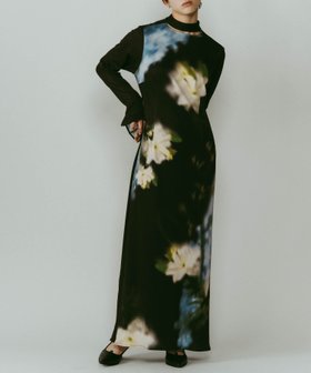 【カセットチャート/Cassette Chart】のKnuth Marf/blurry flower one piece 人気、トレンドファッション・服の通販 founy(ファニー) ファッション Fashion レディースファッション Fashion for Women アクセサリー Fashion Accessories インナー Innerwear シューズ Shoes, Footwear ジャケット Jacket, Outerwear チョーカー Tulle, Mesh Fabric トレンド Trend, Trending Now フレア Flare, Flared プリント Print, Printed Pattern ベスト Vest, Waistcoat ロング Long, Long-Length 再入荷 Restock / Back in Stock |ID:prp329100004733789