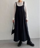 【エルビーシー/LBC】のピーチツイル2WAYジャンスカ 人気、トレンドファッション・服の通販 founy(ファニー) ファッション Fashion レディースファッション Fashion for Women インナー Innerwear カットソー Cut and Sewn Top シンプル Simple, Minimal ジャンスカ Jumper Skirt, Pinafore Dress 冬 Winter / This Winter thumbnail ブラック|ID: prp329100004733794 ipo3291000000034194880