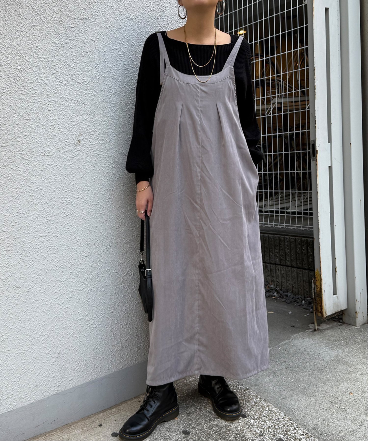 【エルビーシー/LBC】のピーチツイル2WAYジャンスカ インテリア・キッズ・メンズ・レディースファッション・服の通販 founy(ファニー) 　ファッション　Fashion　レディースファッション　Fashion for Women　インナー　Innerwear　カットソー　Cut and Sewn Top　シンプル　Simple, Minimal　ジャンスカ　Jumper Skirt, Pinafore Dress　冬　Winter / This Winter　グレージュ|ID: prp329100004733794 ipo3291000000034937456