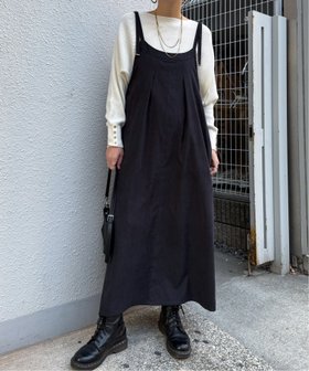 【エルビーシー/LBC】のピーチツイル2WAYジャンスカ 人気、トレンドファッション・服の通販 founy(ファニー) ファッション Fashion レディースファッション Fashion for Women インナー Innerwear カットソー Cut and Sewn Top シンプル Simple, Minimal ジャンスカ Jumper Skirt, Pinafore Dress 冬 Winter / This Winter |ID:prp329100004733794