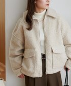 【ディスコート/Discoat】の【WEB限定】WポケットZIPブルゾン ライトベージュ|ID: prp329100004733805 ipo3291000000034443144