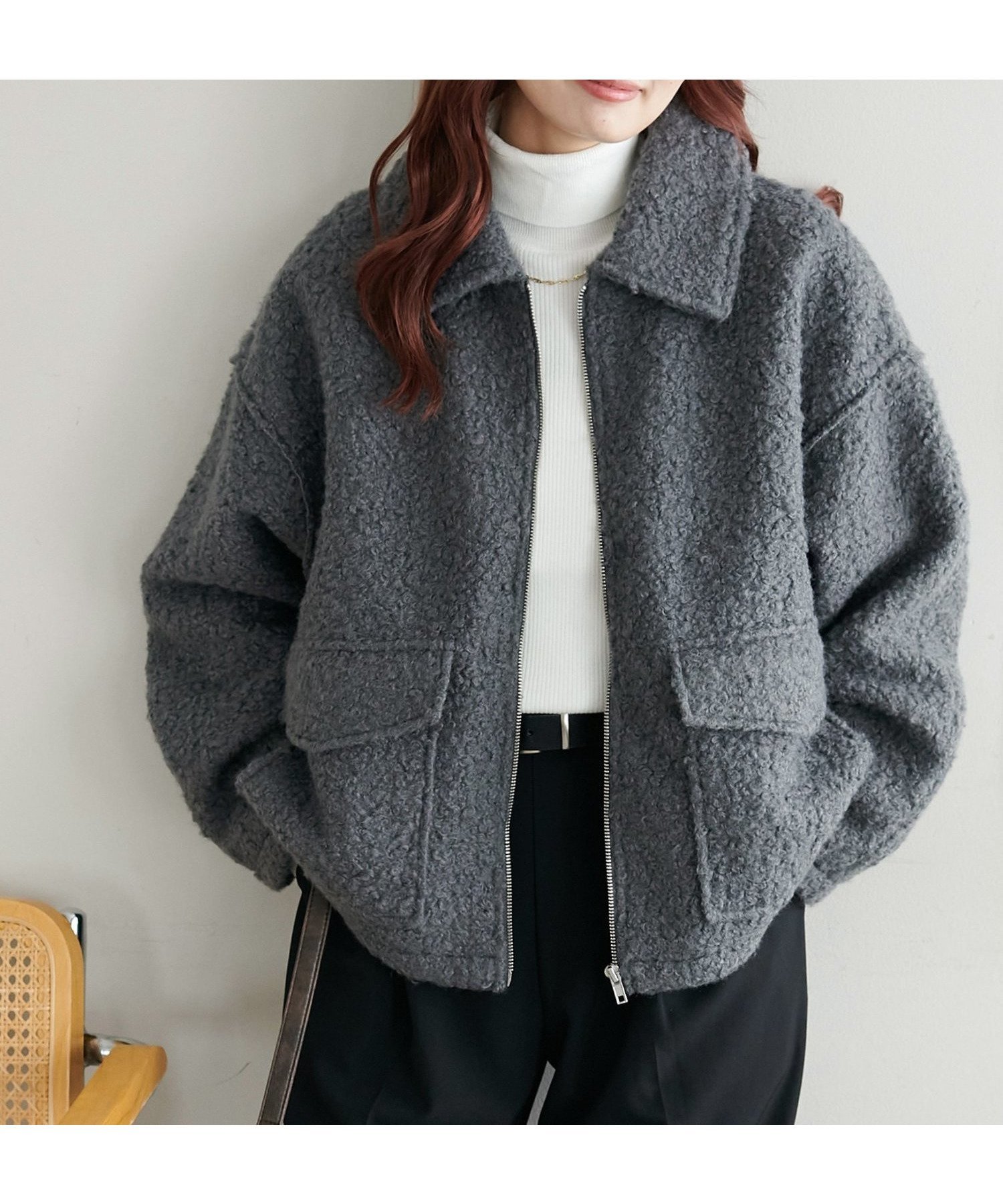 【ディスコート/Discoat】の【WEB限定】WポケットZIPブルゾン インテリア・キッズ・メンズ・レディースファッション・服の通販 founy(ファニー) 　ファッション　Fashion　レディースファッション　Fashion for Women　アウター　Coat / Outerwear Collection　ブルゾンジャケット・スポーティアウター　Blouson Jackets　コンパクト　Compact, Small Size　ショルダー　Shoulder, Shoulder Strap　スウェット / スエット　Sweatshirt, Sweatwear　ドロップ　Drop Shoulder, Dropped Style　フロント　Front, Front Design　ブルゾン　Blouson, Bomber Jacket　ポケット　Pocket, Pocket Detail　グレー|ID: prp329100004733805 ipo3291000000034443146